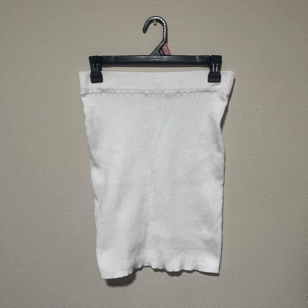 White Knit Skirt